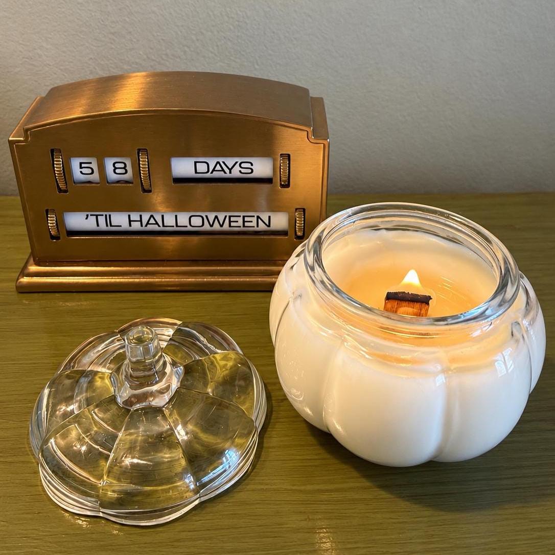 All Hallows' Eve Coconut Soy Candle – Marshmallow, Oak, Smoke Scent (4 oz, 16 oz)