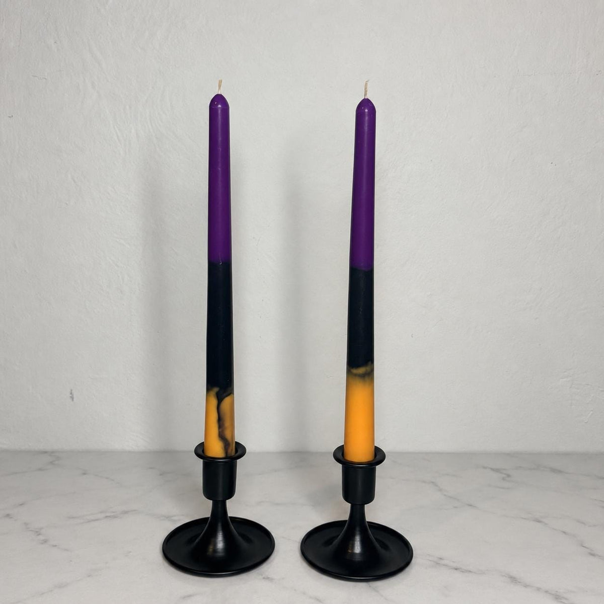 10 Inch Soy Taper Candles – Pair of Unscented Halloween Ritual Candles