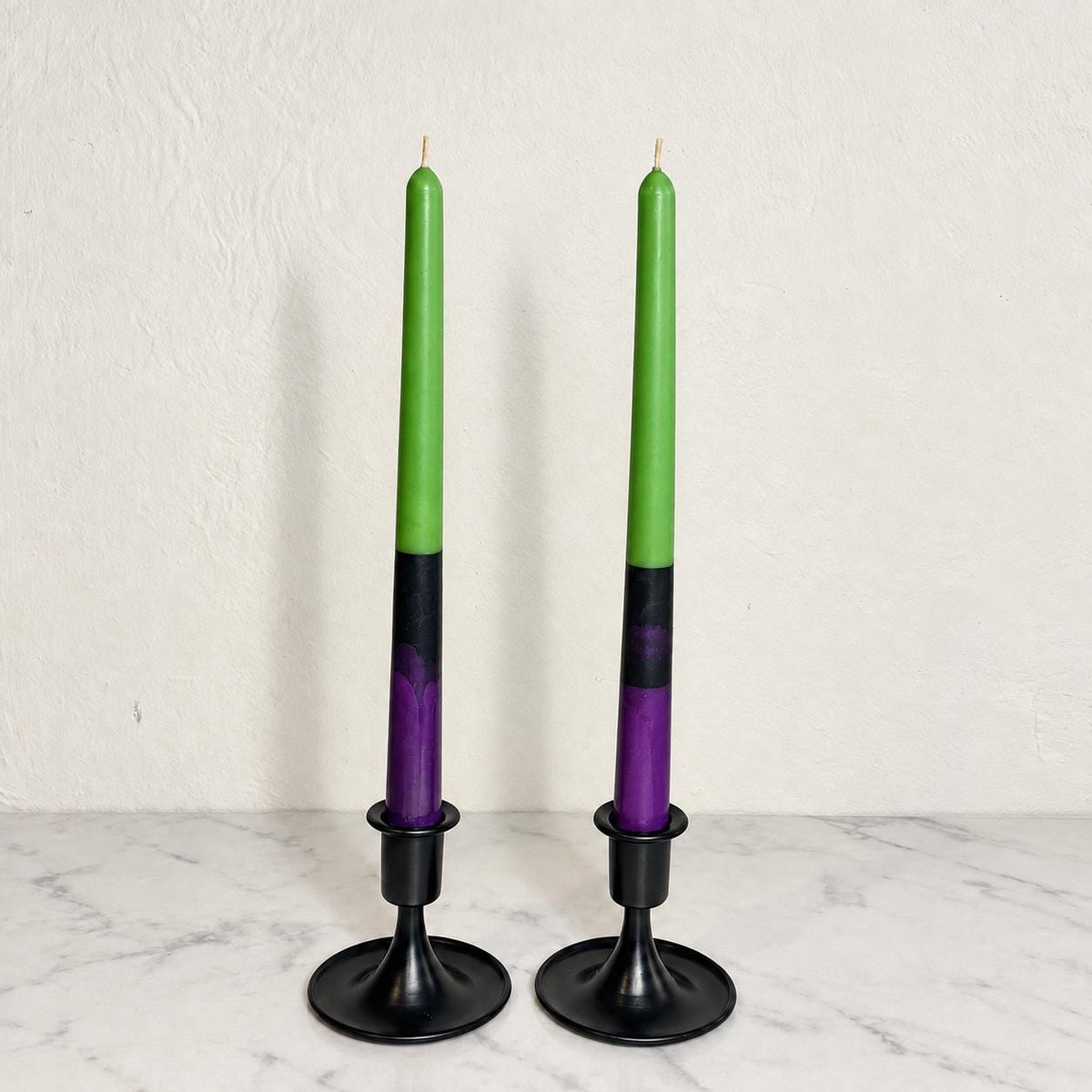 10 Inch Soy Taper Candles – Pair of Unscented Halloween Ritual Candles